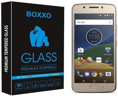Boxxo Tempered Glass Guard for Motorola Moto G5(Pack of 1)