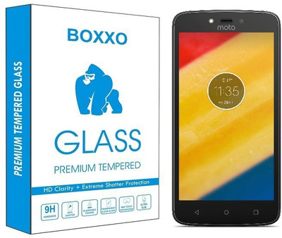 Boxxo Tempered Glass Guard for Motorola Moto C Plus(Pack of 1)