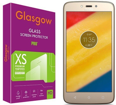 Glasgow Tempered Glass Guard for Motorola Moto C Plus(Pack of 1)