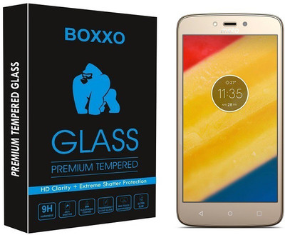 Boxxo Tempered Glass Guard for Motorola Moto C Plus(Pack of 1)