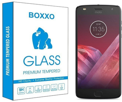Boxxo Tempered Glass Guard for Motorola Moto Z2 Play(Pack of 1)