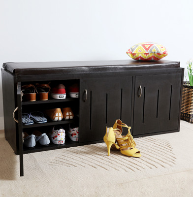 Furnicity Engineered Wood Shoe Rack(3 Shelves)