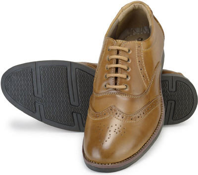 

Adreno Brogue Lace Up Shoes For Men(Tan
