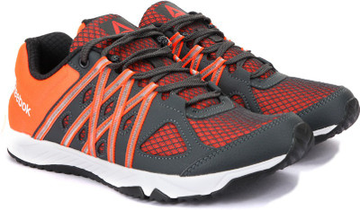 

REEBOK METEORIC RUN Running Shoes For Women(Black, Orange, Gravel/atomic red/wht/blk