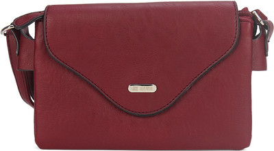 

Lavie Women Casual Red PU Sling Bag