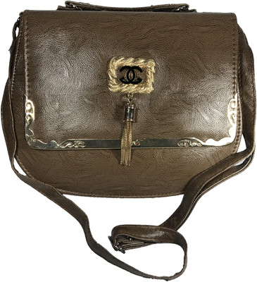 

Bizarre Vogue Women Casual Grey PU Sling Bag