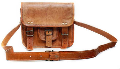 

CraftShades Boys & Girls Casual Tan Leatherette Shoulder Bag