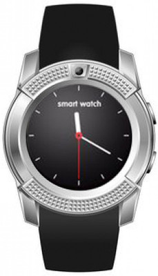 

ESTAR Bluetooth Smartwatch Compatible With Arc X12 Silver Smartwatch(Black Strap Free Size)