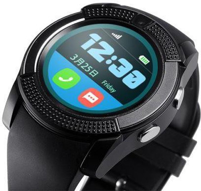 

ESTAR Bluetooth Smartwatch Compatible With Arc X12 Black Smartwatch(Black Strap Free Size)