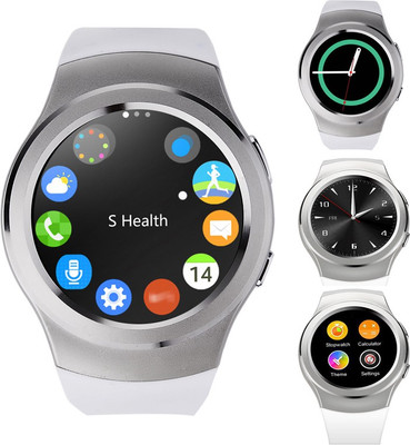 

ESTAR Bluetooth Smartwatch Compatible With Arc X12 Silver Smartwatch(Black Strap Free Size)
