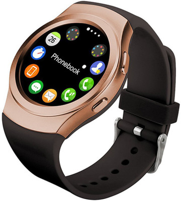 

SYL PLUS Bluetooth Smartwatch Compatible With Sony Xperia A Gold Smartwatch(Brown Strap Free Size)