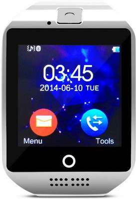 

ESTAR Bluetooth Smartwatch Compatible With Arc X12 Silver Smartwatch(Black Strap Free Size)