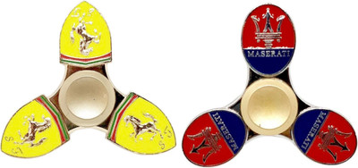 

Krypton PACK OF 2 Best Look Car Logo Red/Yellow Master Metal Fidget Hand Spinner Toy(Multicolor)