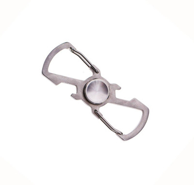 

Zeroza 3 in 1 Multifunctional Fidget Spinner Key Chain With Bottle Opener(Silver)