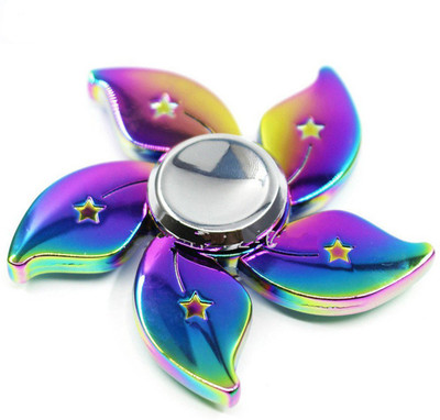 

Atarilights Metal Flower shaped Spinner Ultra Fast Bearings, Finger Toy, Great Gift for ADD, ADHD(Purple, Green)