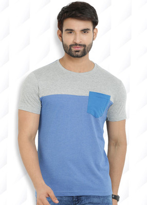 

Manchester United Solid Men's V-neck Dark Blue T-Shirt