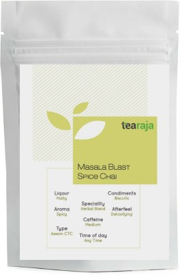 

Tearaja Masala Blast Spice Chai Cardamom, Ginger, Cinnamon, Cloves, Fennel, Black Pepper Masala Tea(100 g, Vacuum Pack)