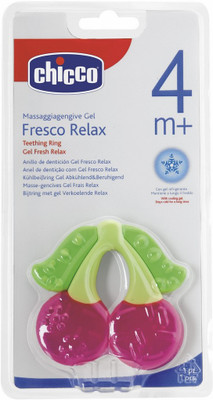 

Chicco Chicco Fresh Relax Cherry Teethers Red Teether(Red)