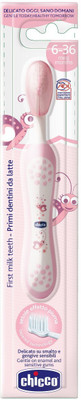 

Chicco Chicco First Milk Teeth Pink 6-36M Soft Toothbrush