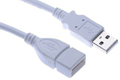 

AFED TV-out Cable USB MALE TO FEMALE(White, For Laptop)
