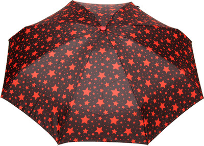 

FabSeasons Fancy Printed Umbrella for Rains and All Seasons Umbrella(Black)