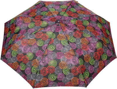 

FabSeasons Fancy Printed Umbrella for Rains and All Seasons Umbrella(Black)