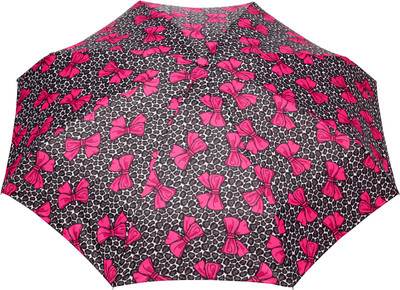 

FabSeasons Fancy Printed Umbrella for Rains and All Seasons Umbrella(Grey, Pink)