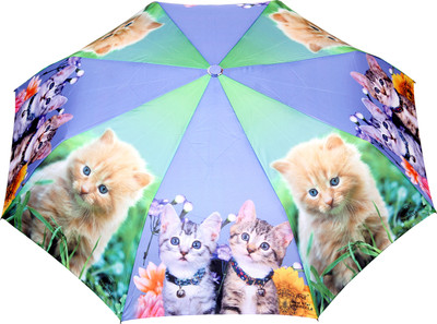 

FabSeasons Fancy Printed Umbrella for Rains and All Seasons Umbrella(Blue, Green)
