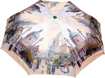 

FabSeasons Fancy Printed Umbrella for Rains and All Seasons Umbrella(White)