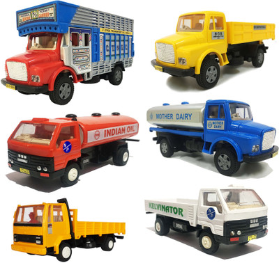 

Jack Royal Kit of 6 Combo Trucks &Tankers(Blue, Red, Yellow, White), Blue;red;white;yellow