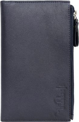 

hidekraft Men Blue Genuine Leather Wallet(6 Card Slots), Navy