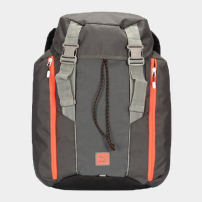 

Puma DUPLEX UNISEX BACKPACK 24 L Backpack(Grey, Orange)