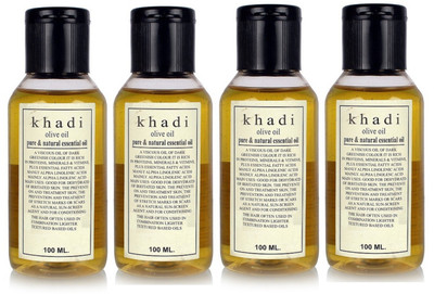 

Khadi Herbal Olive oil Pure & Natural Essential oil(400 ml)