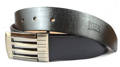

Imex International Men Formal Black Genuine Leather Belt