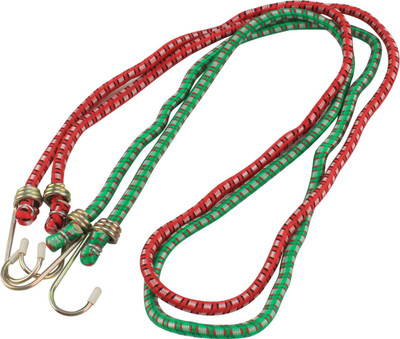 

HOKIPO Elastic Tying Rope with Hooks, Size : 120 cm, Set of 2 Bungee Cord(120 cm)