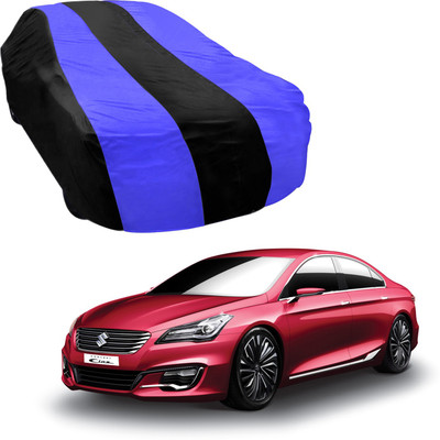 Purpleheart Car Cover For Maruti Suzuki Ciaz (Without Mirror Pockets)(Black, Blue)