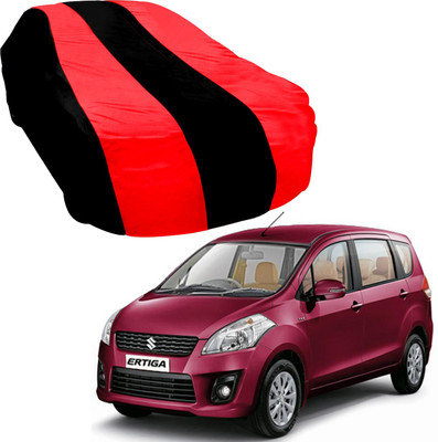 Purpleheart Car Cover For Maruti Suzuki Ertiga (Without Mirror Pockets)(Black, Red)