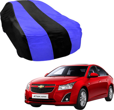 Purpleheart Car Cover For Chevrolet Cruze (Without Mirror Pockets)(Blue, Black)