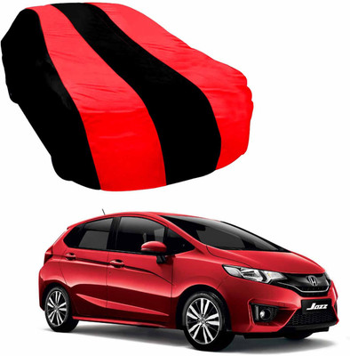 Purpleheart Car Cover For Honda Jazz (Without Mirror Pockets)(Black, Red)