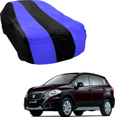 Purpleheart Car Cover For Maruti Suzuki S-Cross (Without Mirror Pockets)(Blue, Black)