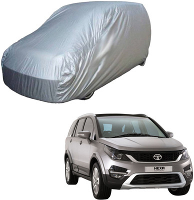 Purpleheart Car Cover For Tata Hexa (Without Mirror Pockets)(Silver)