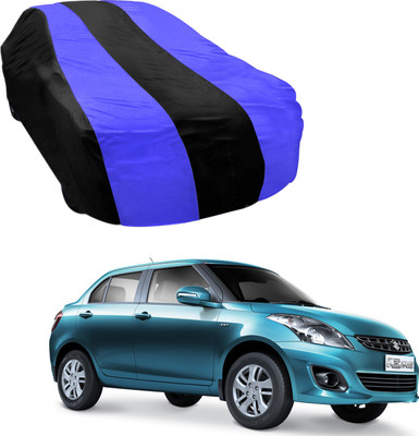Purpleheart Car Cover For Maruti Suzuki Swift Dzire (Without Mirror Pockets)(Blue, Black)