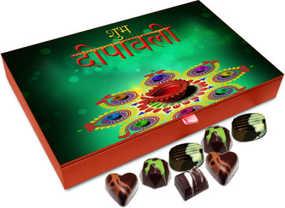 

Chocholik Diwali Gift Box - Have A Sparkling And Colorful Diwali Chocolate Box - 12pc Truffles(144 g)