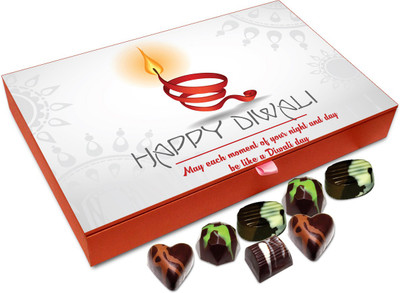 

Chocholik Diwali Gift Box - May Each Moment Of Your Life Be Like Diwali Day Chocolate Box - 12pc Truffles(144 g)