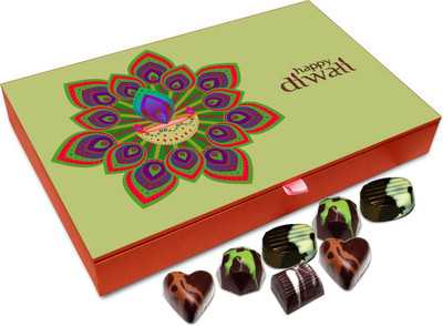 

Chocholik Diwali Gift - Have A Sparkling And Happy Diwali Chocolate Box - 12pc Truffles(144 g)