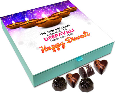 

Chocholik Diwali Gift - On This Precious moment I Wish You Happy Diwali Chocolate Box - 9pc Truffles(108 g)
