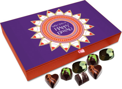 

Chocholik Diwali Gift Box - Wish You A Colorful And Prosperous Diwali Chocolate Box - 12pc Truffles(144 g)