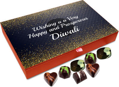 

Chocholik Diwali Gift Box - Wishing You A Happy And Prosperous Diwali Chocolate Box - 12pc Truffles(144 g)