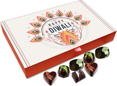 Chocholik Diwali Gift Box - Have A Colorful Diwali Chocolate Box - 12pc Truffles(144 g)