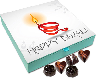 

Chocholik Diwali Gift - Happy Diwali To All Special Friends Chocolate Box - 9pc Truffles(108 g)